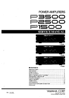 Yamaha P-2500 - Service Manual